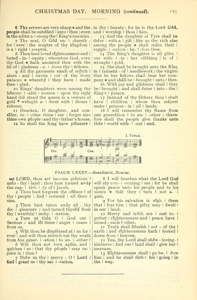 The Church Service Book: containing the words and music for the choral service, the morning and evening canticles, the holy communion, the Psalter, a selection of hymns from the hymnal with music page 258