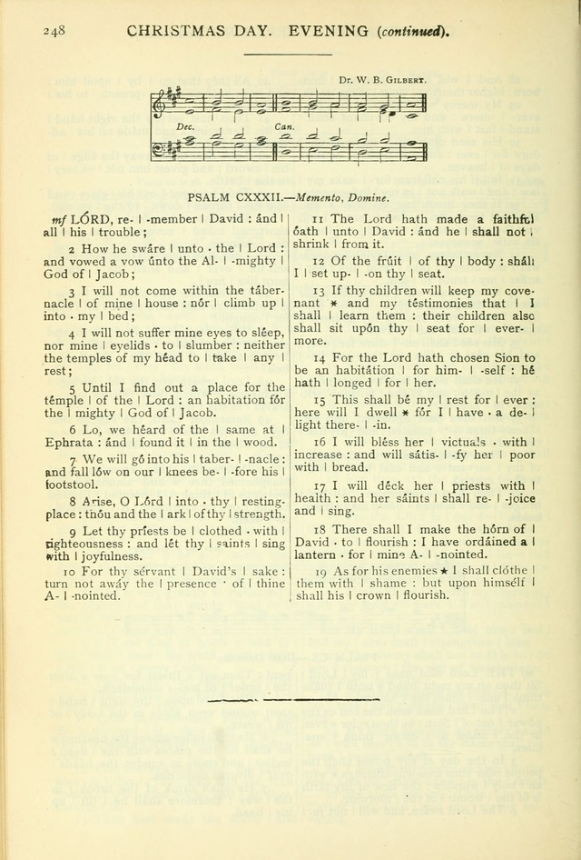 The Church Service Book: containing the words and music for the choral service, the morning and evening canticles, the holy communion, the Psalter, a selection of hymns from the hymnal with music page 261