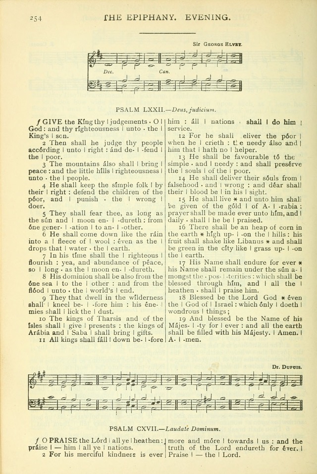 The Church Service Book: containing the words and music for the choral service, the morning and evening canticles, the holy communion, the Psalter, a selection of hymns from the hymnal with music page 267