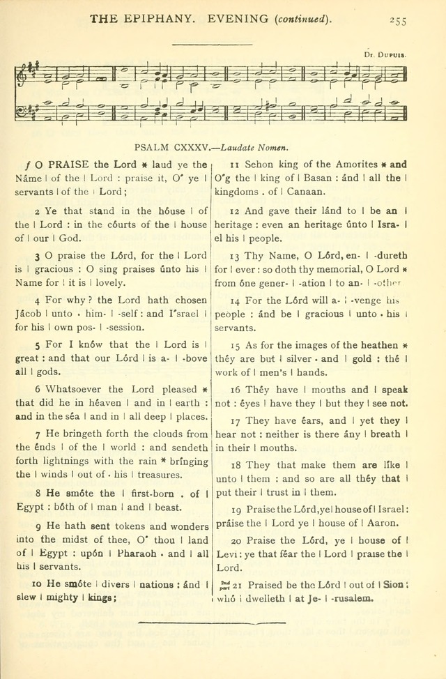 The Church Service Book: containing the words and music for the choral service, the morning and evening canticles, the holy communion, the Psalter, a selection of hymns from the hymnal with music page 268