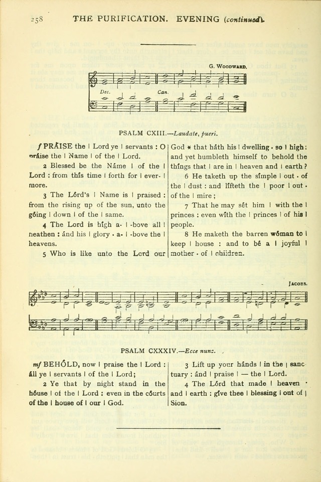 The Church Service Book: containing the words and music for the choral service, the morning and evening canticles, the holy communion, the Psalter, a selection of hymns from the hymnal with music page 271