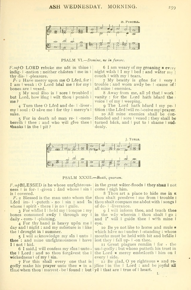 The Church Service Book: containing the words and music for the choral service, the morning and evening canticles, the holy communion, the Psalter, a selection of hymns from the hymnal with music page 272
