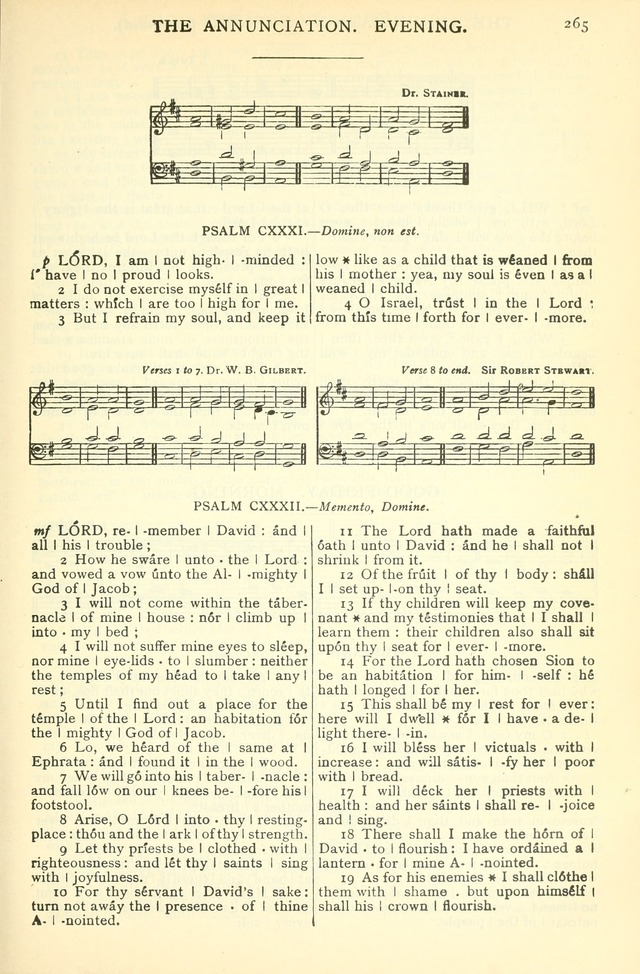 The Church Service Book: containing the words and music for the choral service, the morning and evening canticles, the holy communion, the Psalter, a selection of hymns from the hymnal with music page 278