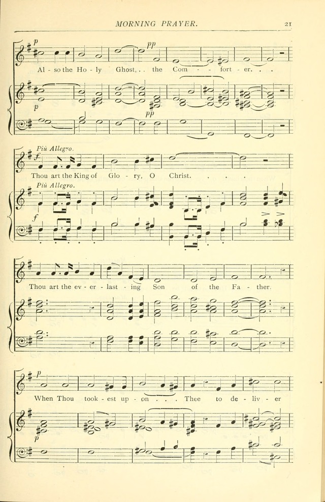 The Church Service Book: containing the words and music for the choral service, the morning and evening canticles, the holy communion, the Psalter, a selection of hymns from the hymnal with music page 28