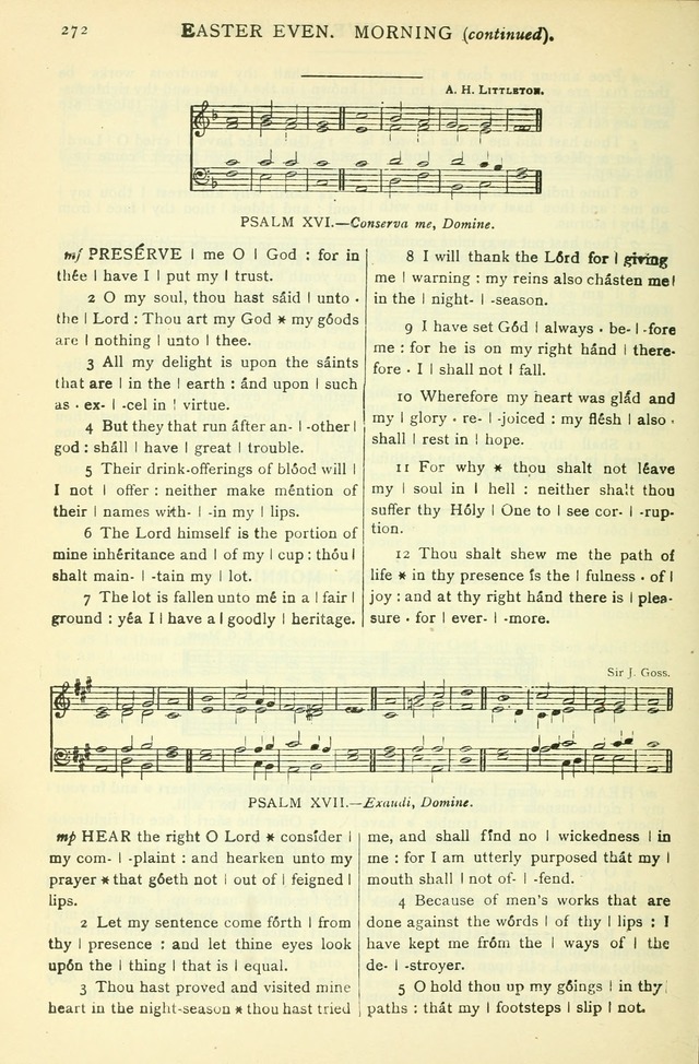 The Church Service Book: containing the words and music for the choral service, the morning and evening canticles, the holy communion, the Psalter, a selection of hymns from the hymnal with music page 285