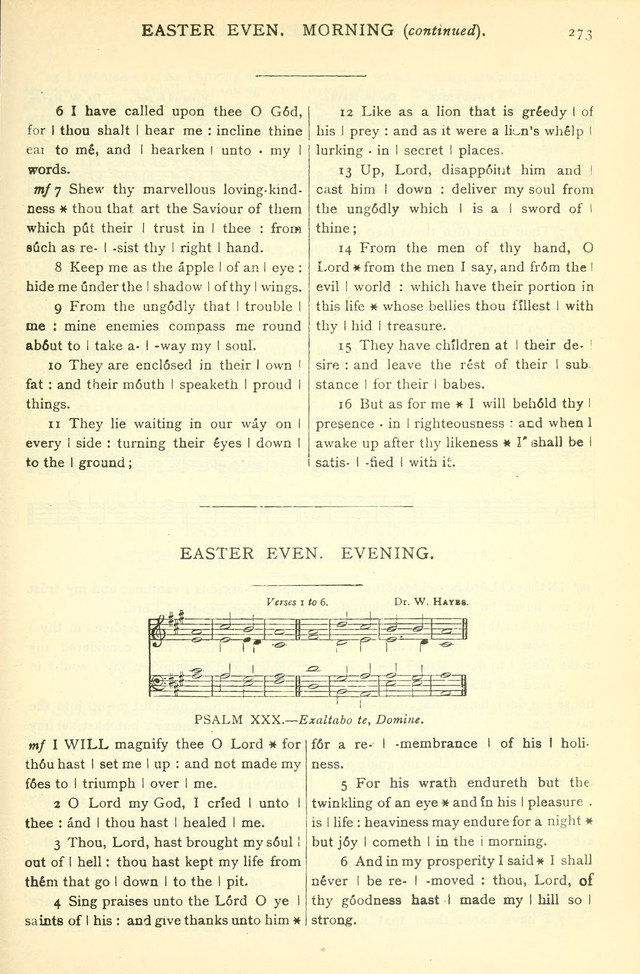 The Church Service Book: containing the words and music for the choral service, the morning and evening canticles, the holy communion, the Psalter, a selection of hymns from the hymnal with music page 286