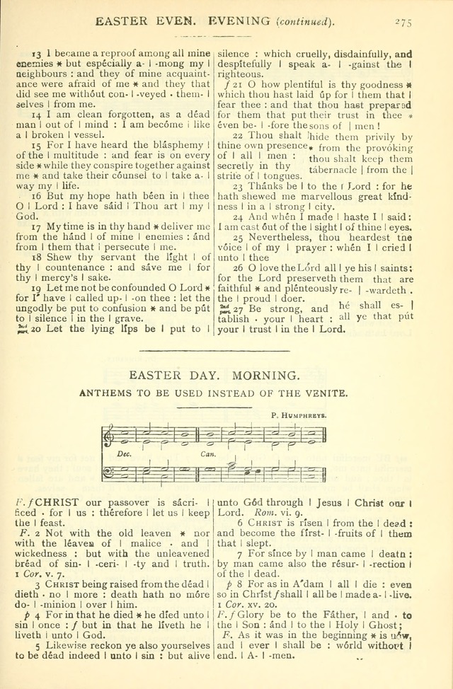 The Church Service Book: containing the words and music for the choral service, the morning and evening canticles, the holy communion, the Psalter, a selection of hymns from the hymnal with music page 288