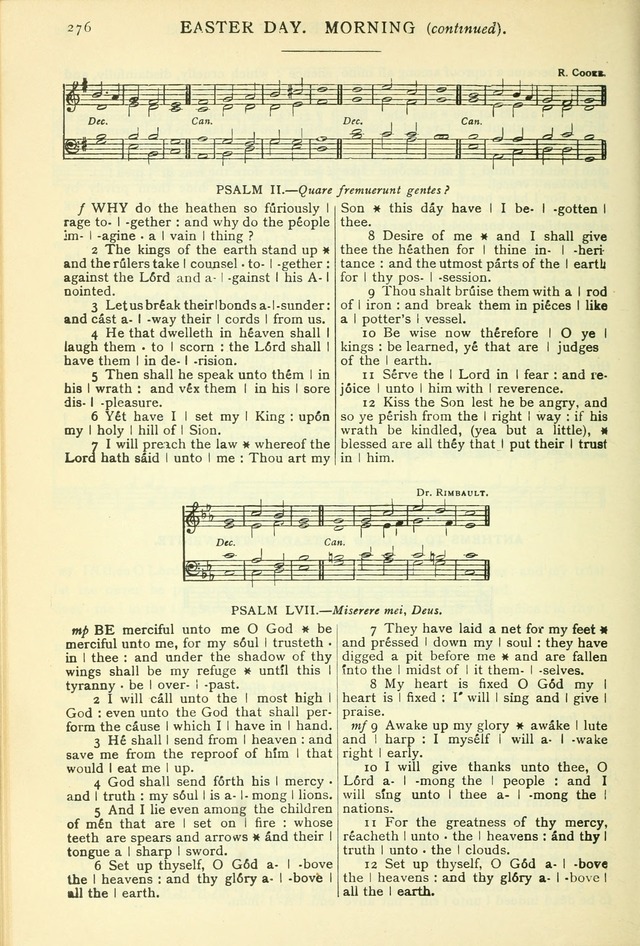 The Church Service Book: containing the words and music for the choral service, the morning and evening canticles, the holy communion, the Psalter, a selection of hymns from the hymnal with music page 289