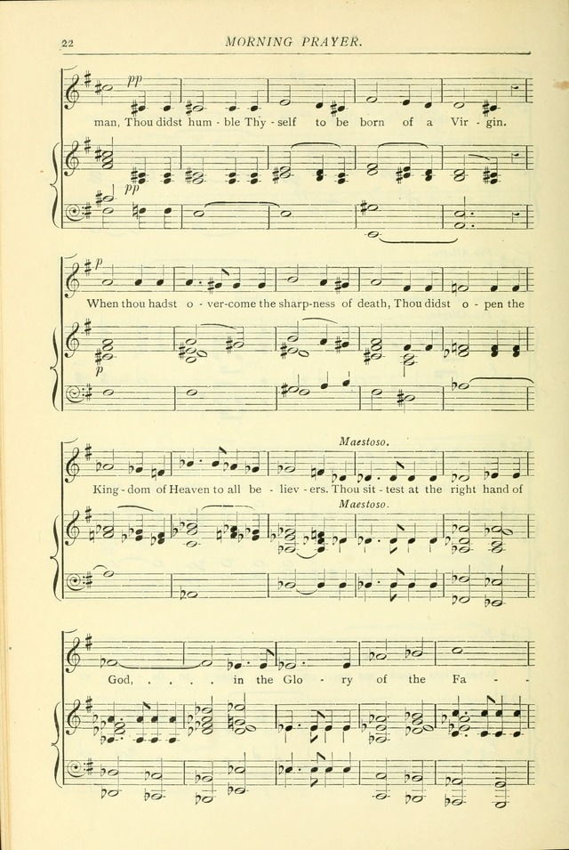 The Church Service Book: containing the words and music for the choral service, the morning and evening canticles, the holy communion, the Psalter, a selection of hymns from the hymnal with music page 29