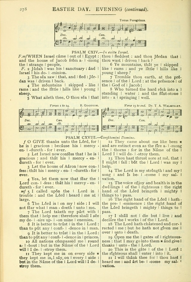 The Church Service Book: containing the words and music for the choral service, the morning and evening canticles, the holy communion, the Psalter, a selection of hymns from the hymnal with music page 291
