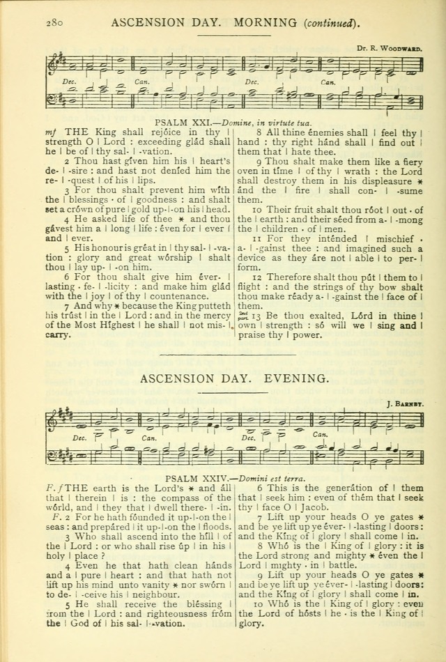 The Church Service Book: containing the words and music for the choral service, the morning and evening canticles, the holy communion, the Psalter, a selection of hymns from the hymnal with music page 293