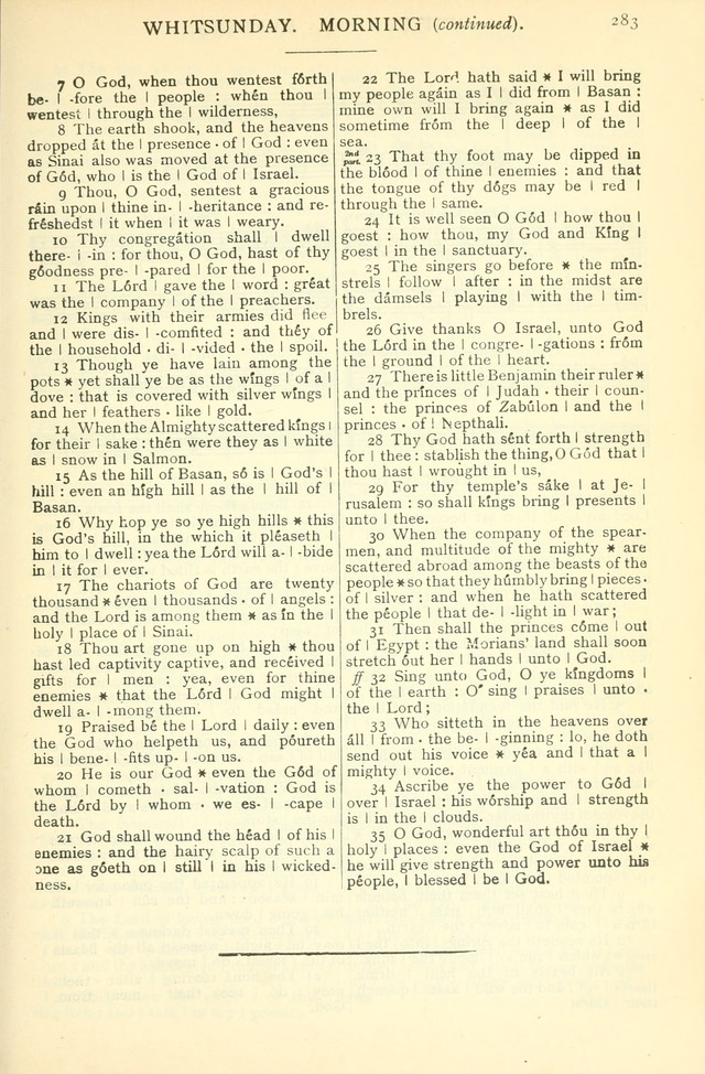 The Church Service Book: containing the words and music for the choral service, the morning and evening canticles, the holy communion, the Psalter, a selection of hymns from the hymnal with music page 296