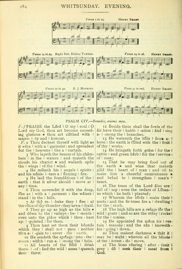 The Church Service Book: containing the words and music for the choral service, the morning and evening canticles, the holy communion, the Psalter, a selection of hymns from the hymnal with music page 297