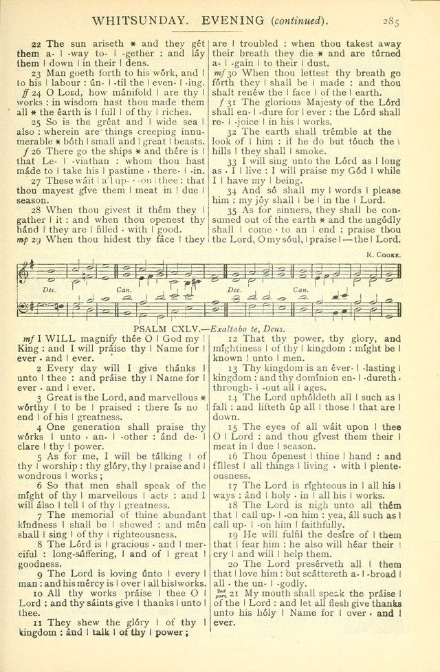 The Church Service Book: containing the words and music for the choral service, the morning and evening canticles, the holy communion, the Psalter, a selection of hymns from the hymnal with music page 298