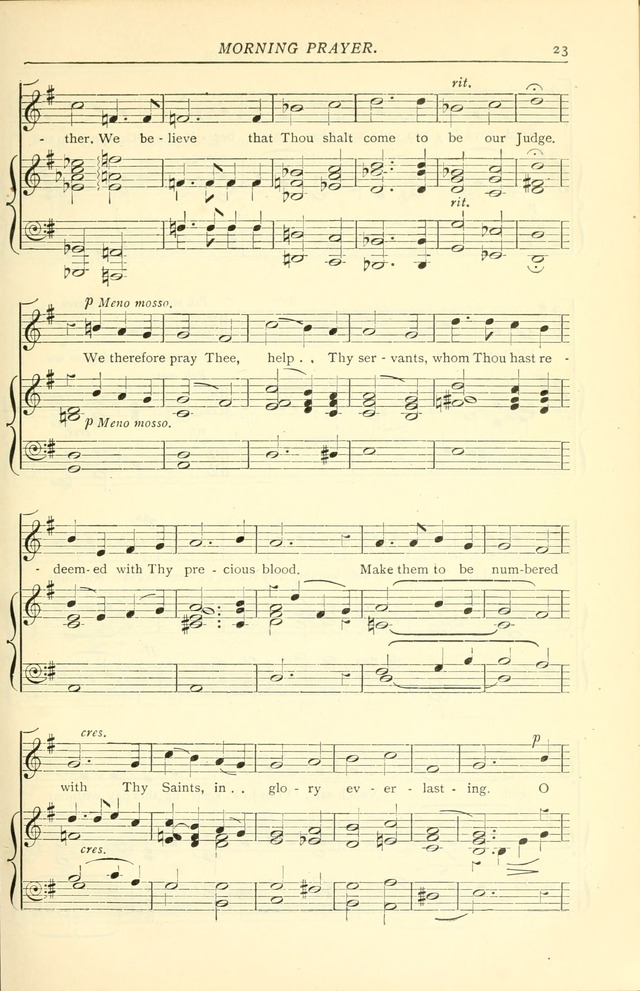 The Church Service Book: containing the words and music for the choral service, the morning and evening canticles, the holy communion, the Psalter, a selection of hymns from the hymnal with music page 30