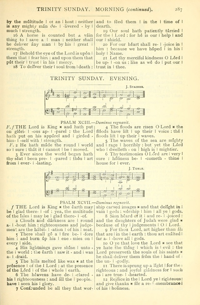 The Church Service Book: containing the words and music for the choral service, the morning and evening canticles, the holy communion, the Psalter, a selection of hymns from the hymnal with music page 300
