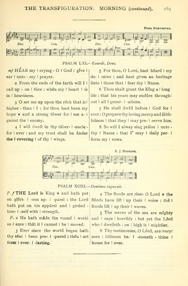 The Church Service Book: containing the words and music for the choral service, the morning and evening canticles, the holy communion, the Psalter, a selection of hymns from the hymnal with music page 302