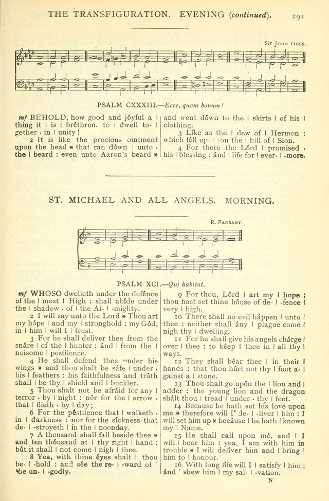 The Church Service Book: containing the words and music for the choral service, the morning and evening canticles, the holy communion, the Psalter, a selection of hymns from the hymnal with music page 304