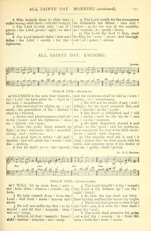 The Church Service Book: containing the words and music for the choral service, the morning and evening canticles, the holy communion, the Psalter, a selection of hymns from the hymnal with music page 308