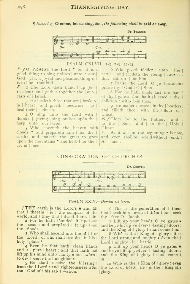 The Church Service Book: containing the words and music for the choral service, the morning and evening canticles, the holy communion, the Psalter, a selection of hymns from the hymnal with music page 311
