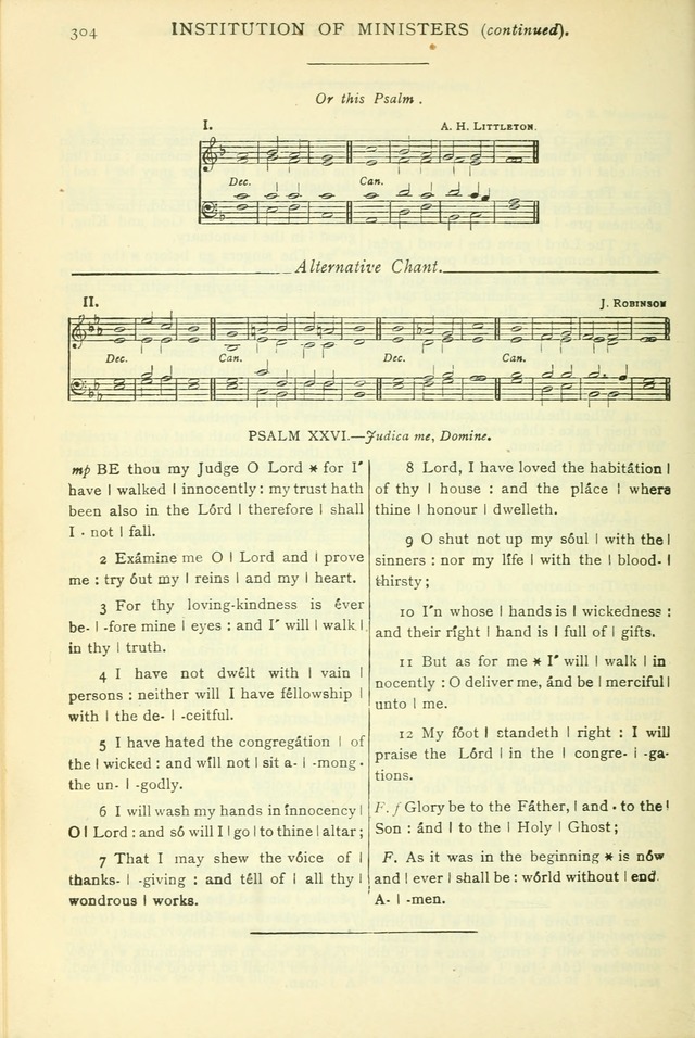 The Church Service Book: containing the words and music for the choral service, the morning and evening canticles, the holy communion, the Psalter, a selection of hymns from the hymnal with music page 317