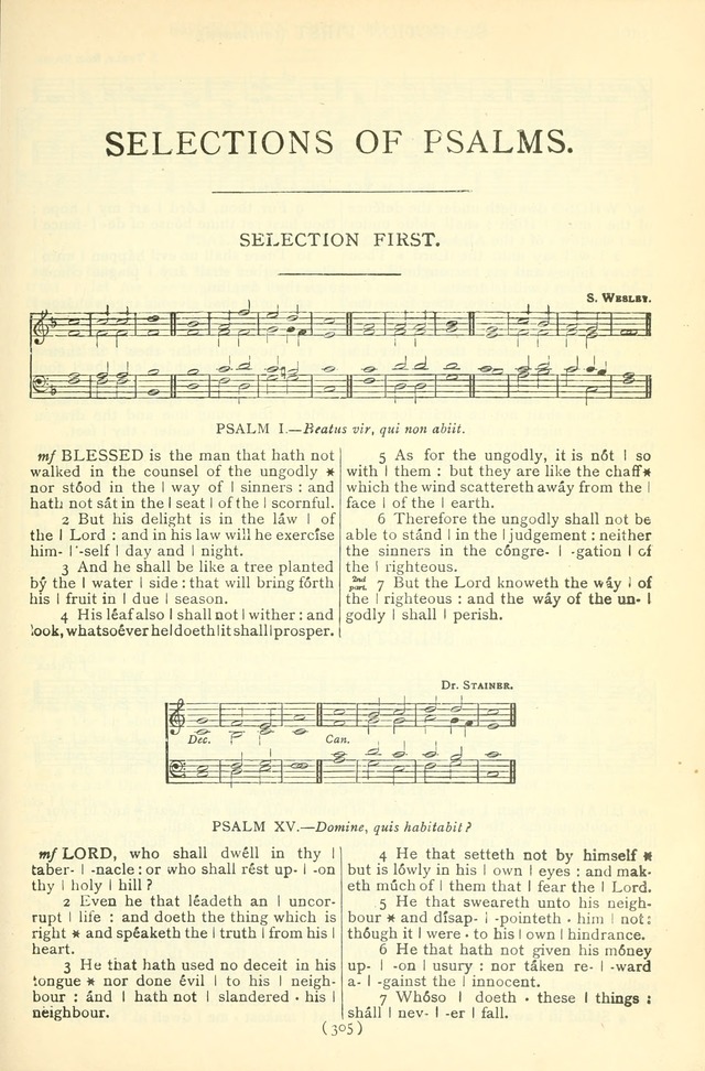 The Church Service Book: containing the words and music for the choral service, the morning and evening canticles, the holy communion, the Psalter, a selection of hymns from the hymnal with music page 318