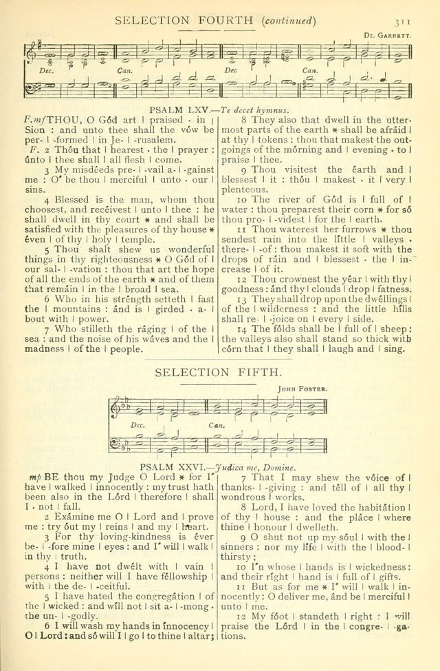 The Church Service Book: containing the words and music for the choral service, the morning and evening canticles, the holy communion, the Psalter, a selection of hymns from the hymnal with music page 324