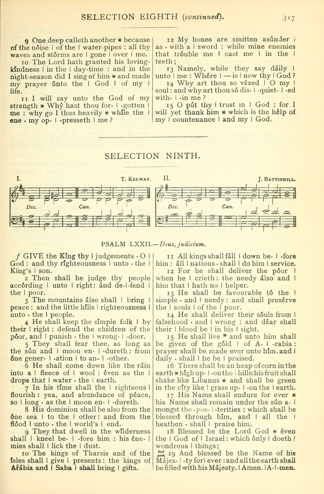 The Church Service Book: containing the words and music for the choral service, the morning and evening canticles, the holy communion, the Psalter, a selection of hymns from the hymnal with music page 330