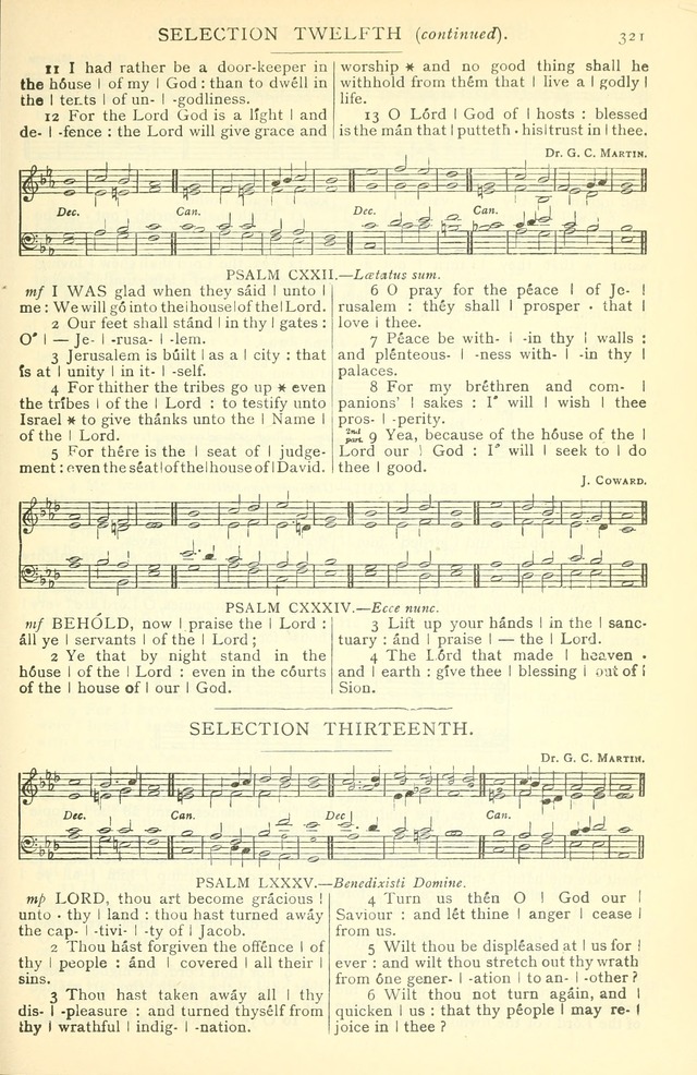 The Church Service Book: containing the words and music for the choral service, the morning and evening canticles, the holy communion, the Psalter, a selection of hymns from the hymnal with music page 334