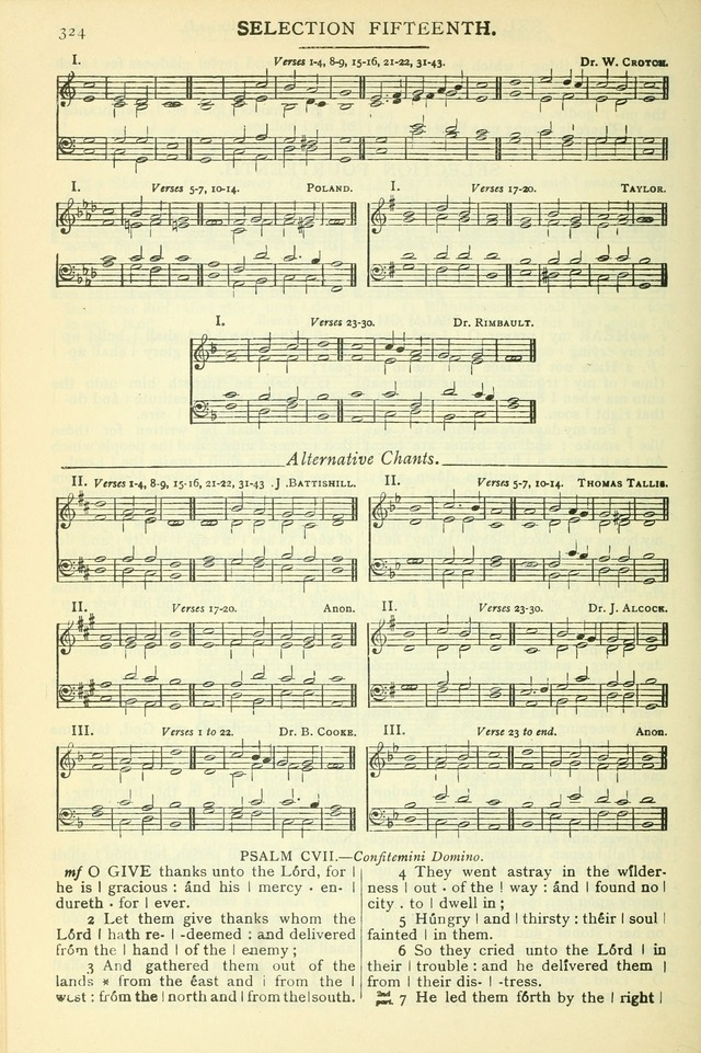 The Church Service Book: containing the words and music for the choral service, the morning and evening canticles, the holy communion, the Psalter, a selection of hymns from the hymnal with music page 337
