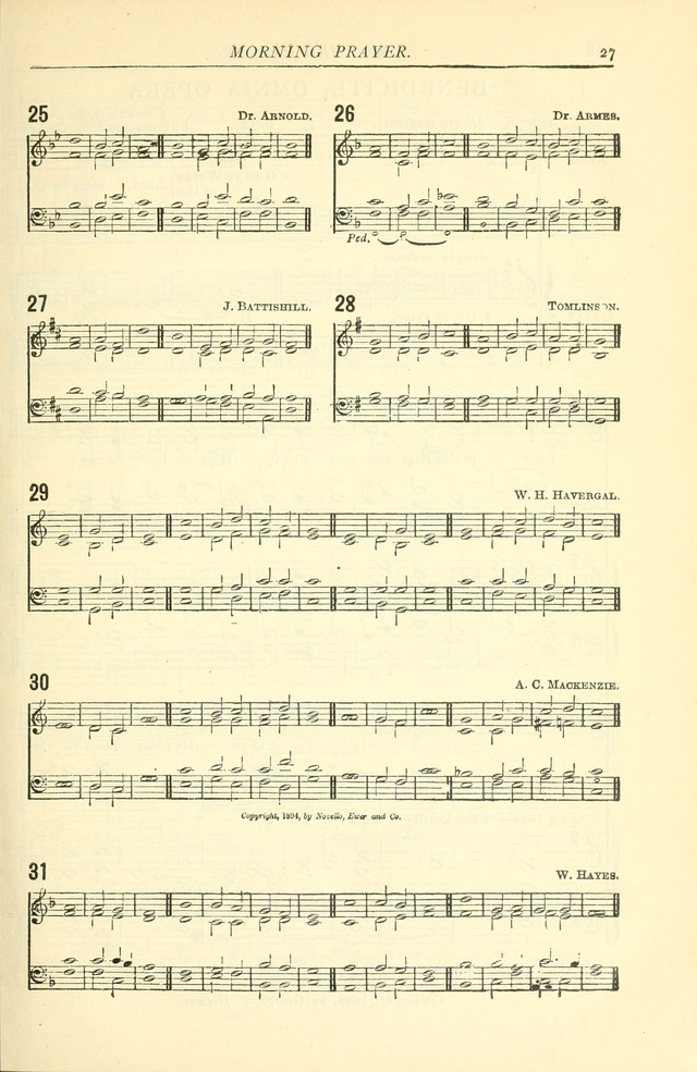 The Church Service Book: containing the words and music for the choral service, the morning and evening canticles, the holy communion, the Psalter, a selection of hymns from the hymnal with music page 34