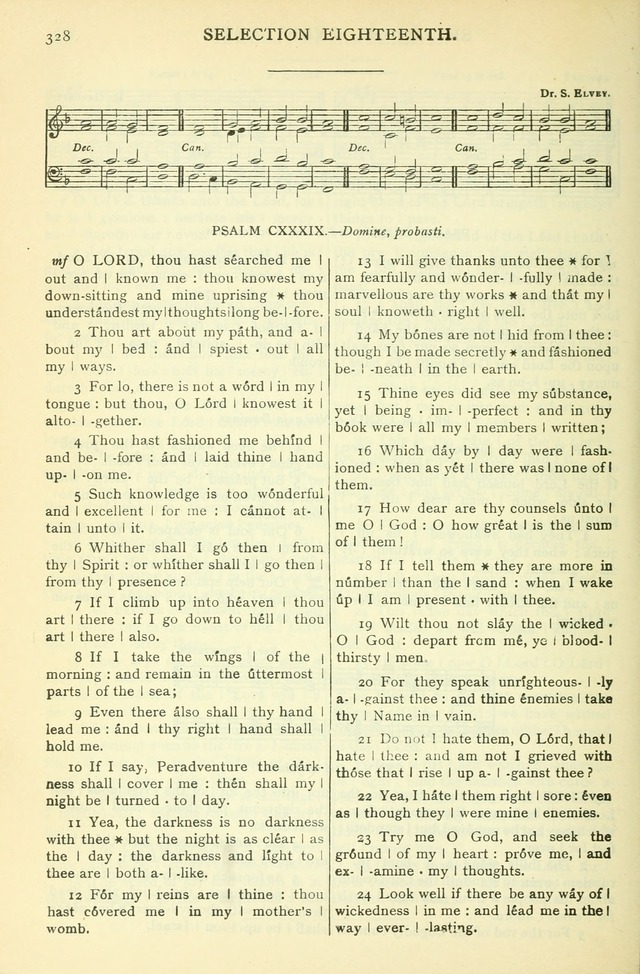 The Church Service Book: containing the words and music for the choral service, the morning and evening canticles, the holy communion, the Psalter, a selection of hymns from the hymnal with music page 341