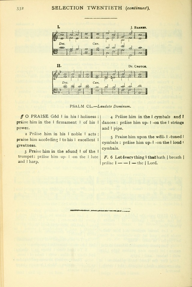 The Church Service Book: containing the words and music for the choral service, the morning and evening canticles, the holy communion, the Psalter, a selection of hymns from the hymnal with music page 345