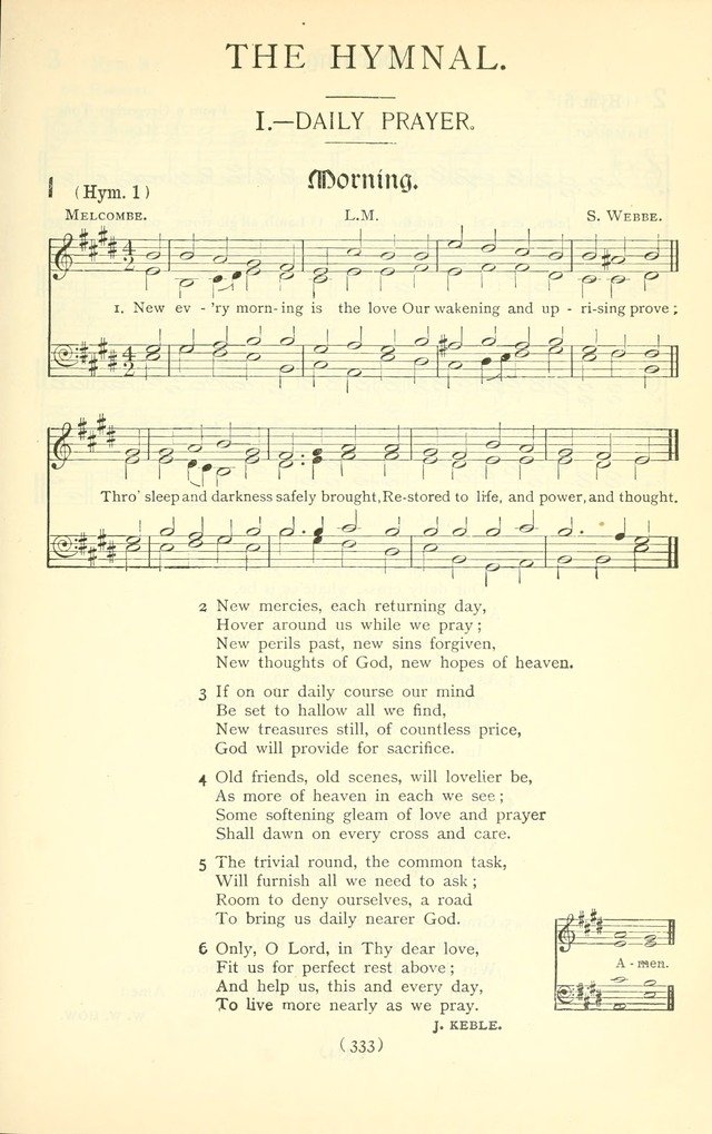 The Church Service Book: containing the words and music for the choral service, the morning and evening canticles, the holy communion, the Psalter, a selection of hymns from the hymnal with music page 348