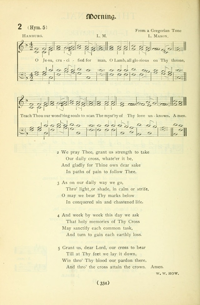 The Church Service Book: containing the words and music for the choral service, the morning and evening canticles, the holy communion, the Psalter, a selection of hymns from the hymnal with music page 349