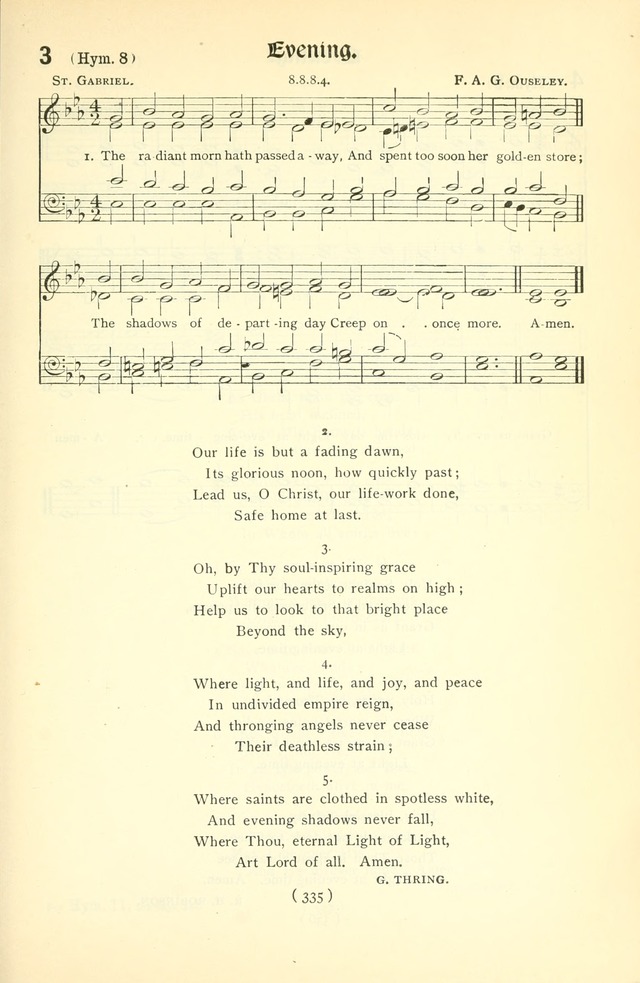 The Church Service Book: containing the words and music for the choral service, the morning and evening canticles, the holy communion, the Psalter, a selection of hymns from the hymnal with music page 350
