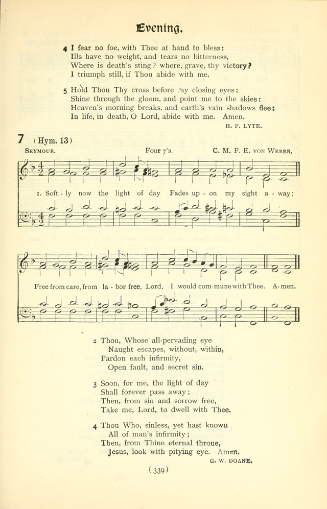 The Church Service Book: containing the words and music for the choral service, the morning and evening canticles, the holy communion, the Psalter, a selection of hymns from the hymnal with music page 354