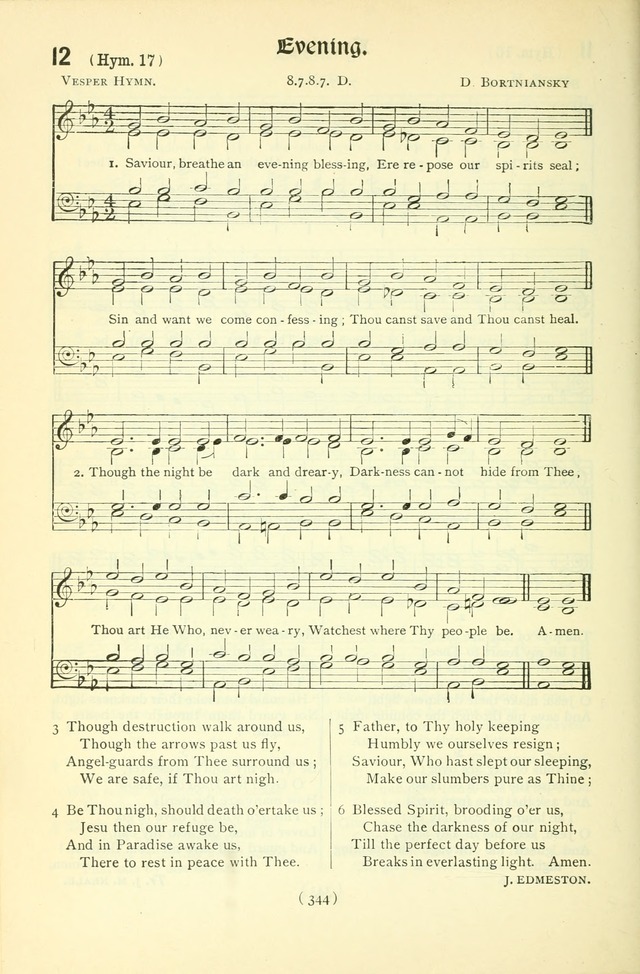 The Church Service Book: containing the words and music for the choral service, the morning and evening canticles, the holy communion, the Psalter, a selection of hymns from the hymnal with music page 359