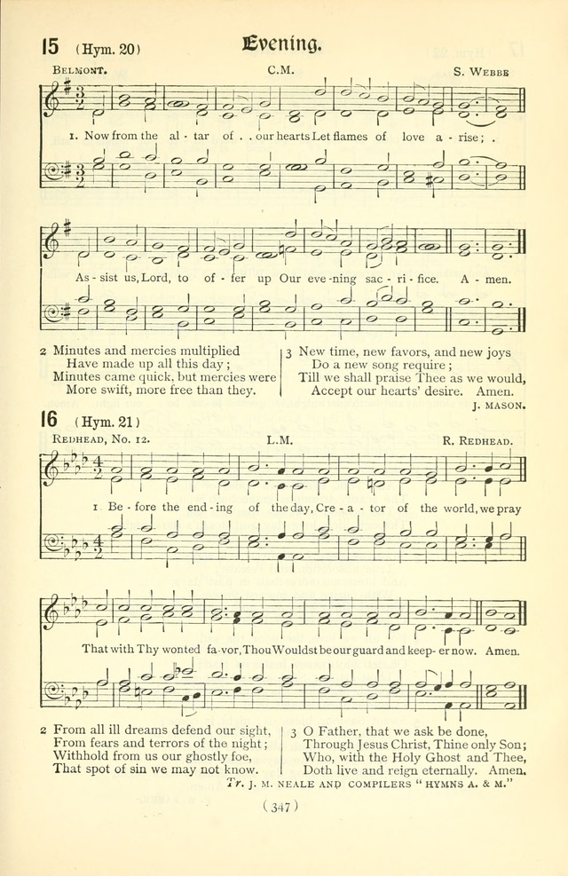 The Church Service Book: containing the words and music for the choral service, the morning and evening canticles, the holy communion, the Psalter, a selection of hymns from the hymnal with music page 362