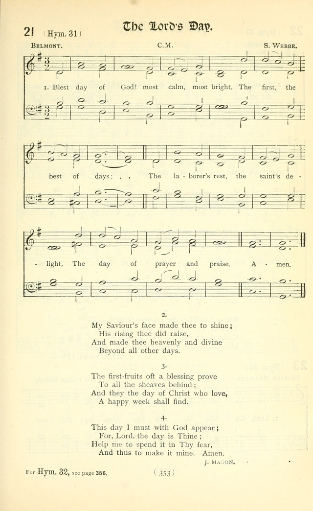 The Church Service Book: containing the words and music for the choral service, the morning and evening canticles, the holy communion, the Psalter, a selection of hymns from the hymnal with music page 368