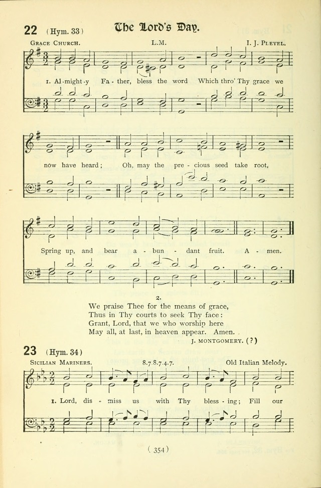 The Church Service Book: containing the words and music for the choral service, the morning and evening canticles, the holy communion, the Psalter, a selection of hymns from the hymnal with music page 369