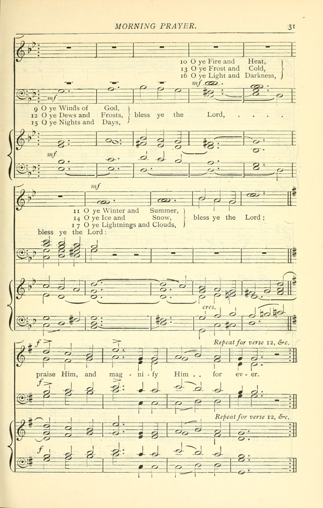 The Church Service Book: containing the words and music for the choral service, the morning and evening canticles, the holy communion, the Psalter, a selection of hymns from the hymnal with music page 38