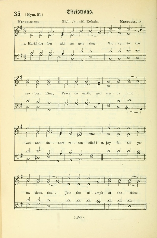 The Church Service Book: containing the words and music for the choral service, the morning and evening canticles, the holy communion, the Psalter, a selection of hymns from the hymnal with music page 383