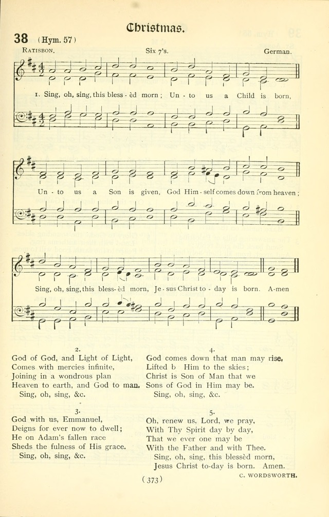 The Church Service Book: containing the words and music for the choral service, the morning and evening canticles, the holy communion, the Psalter, a selection of hymns from the hymnal with music page 388