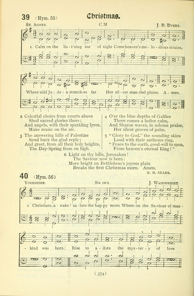 The Church Service Book: containing the words and music for the choral service, the morning and evening canticles, the holy communion, the Psalter, a selection of hymns from the hymnal with music page 389