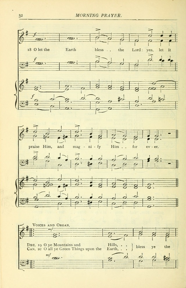 The Church Service Book: containing the words and music for the choral service, the morning and evening canticles, the holy communion, the Psalter, a selection of hymns from the hymnal with music page 39