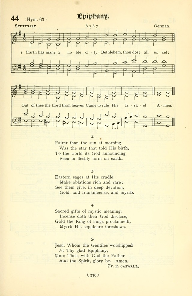 The Church Service Book: containing the words and music for the choral service, the morning and evening canticles, the holy communion, the Psalter, a selection of hymns from the hymnal with music page 394