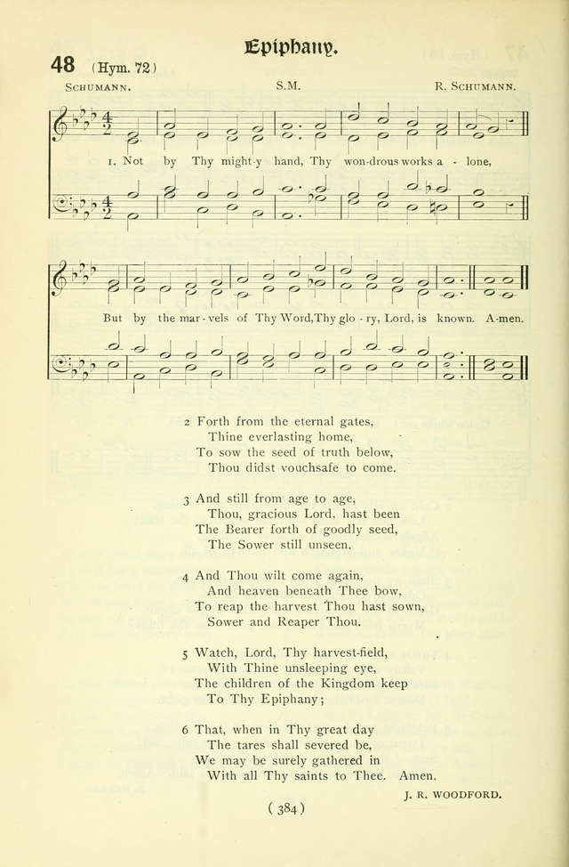 The Church Service Book: containing the words and music for the choral service, the morning and evening canticles, the holy communion, the Psalter, a selection of hymns from the hymnal with music page 399