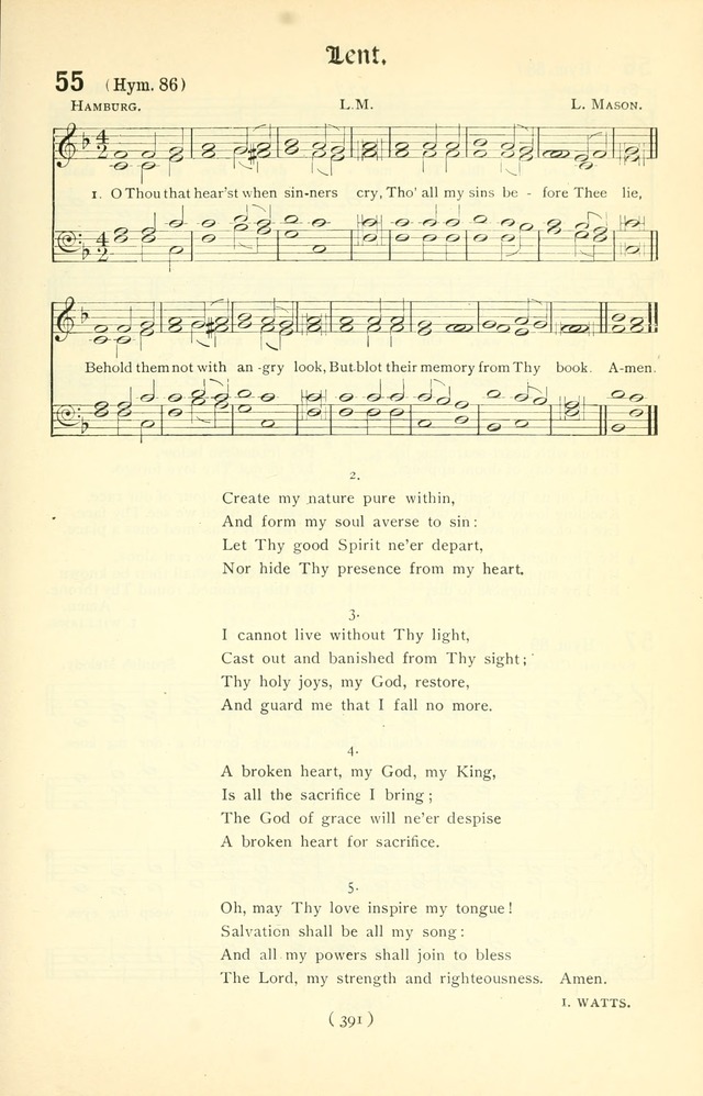 The Church Service Book: containing the words and music for the choral service, the morning and evening canticles, the holy communion, the Psalter, a selection of hymns from the hymnal with music page 406