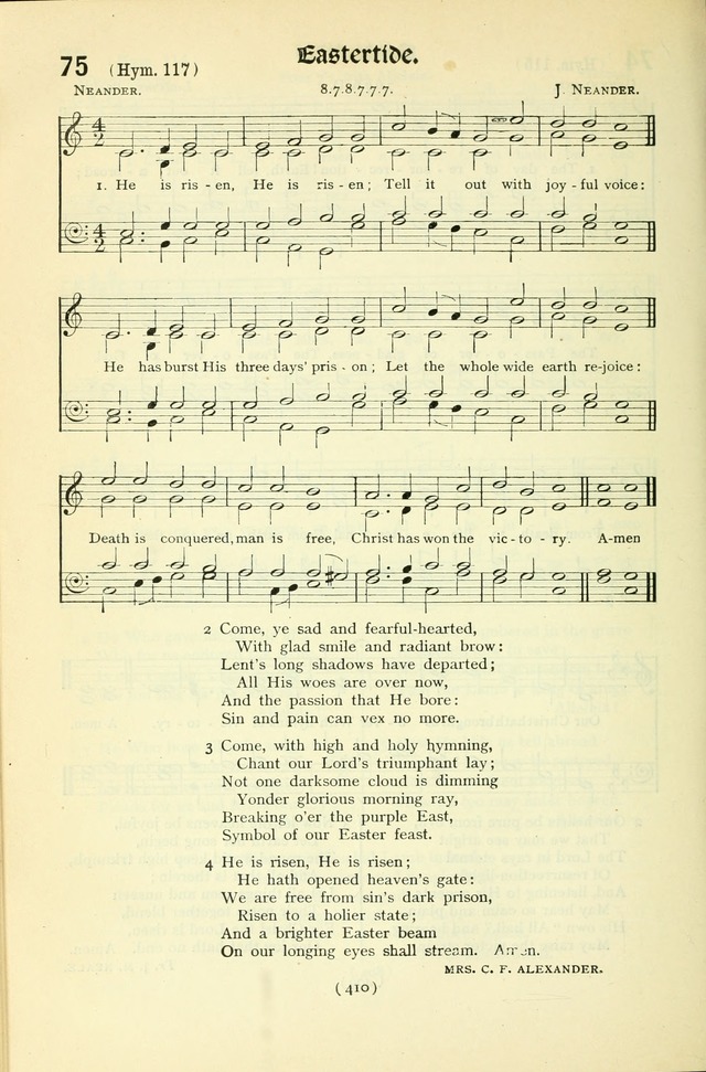 The Church Service Book: containing the words and music for the choral service, the morning and evening canticles, the holy communion, the Psalter, a selection of hymns from the hymnal with music page 425